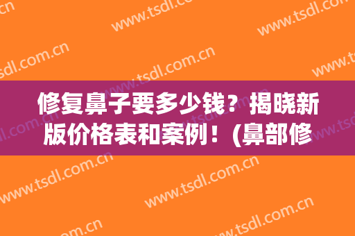 修复鼻子要多少钱？揭晓新版价格表和案例！(鼻部修复手术价格)