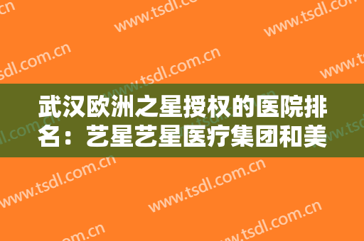 武汉欧洲之星授权的医院排名：艺星艺星医疗集团和美莱武汉美莱美容医院在榜，一起来看看吧！