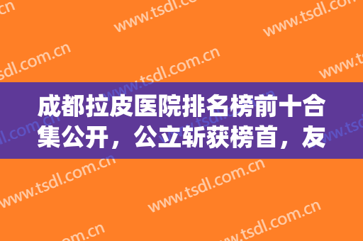 成都拉皮医院排名榜前十合集公开，公立斩获榜首，友谊上榜(成都做拉皮最好的医生)