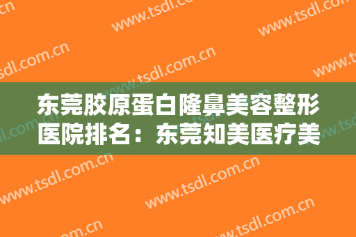 东莞胶原蛋白隆鼻美容整形医院排名：东莞知美医疗美容门诊部仅排第五，其他是哪些？
