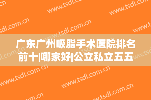 广东广州吸脂手术医院排名前十|哪家好|公立私立五五分|选择权交给你！