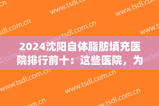 2024沈阳自体脂肪填充医院排行前十：这些医院，为您的完美身材助力！(沈阳哪里做脂肪填充好)