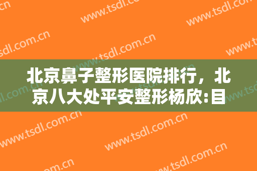 北京鼻子整形医院排行，北京八大处平安整形杨欣:目前国内隆鼻的技术有几种！