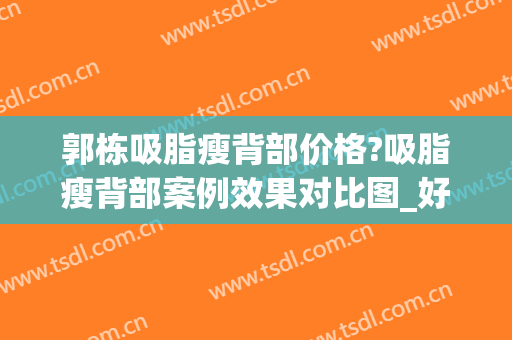 郭栋吸脂瘦背部价格?吸脂瘦背部案例效果对比图_好大夫工作室(背部吸脂的效果)