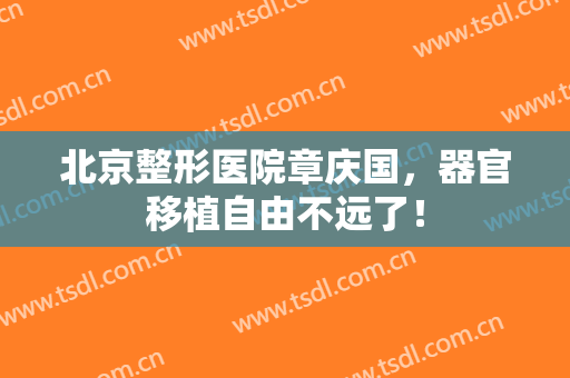 北京整形医院章庆国，器官移植自由不远了！