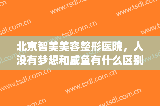 北京智美美容整形医院，人没有梦想和咸鱼有什么区别！(智美医疗美容整形医院怎么样)