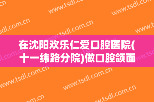 在沈阳欢乐仁爱口腔医院(十一纬路分院)做口腔颌面外科手术费用多少钱啊？