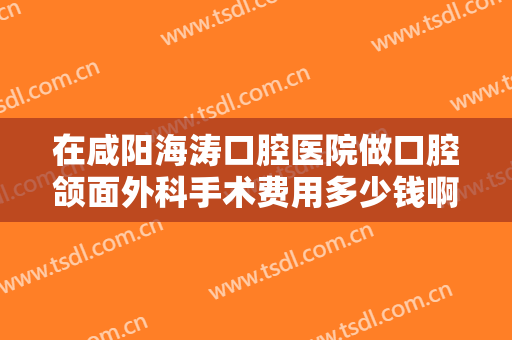 在咸阳海涛口腔医院做口腔颌面外科手术费用多少钱啊？
