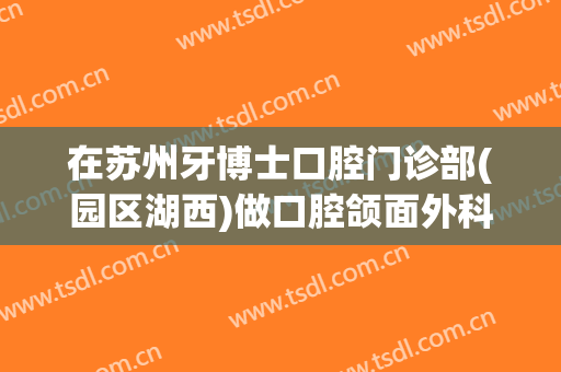 在苏州牙博士口腔门诊部(园区湖西)做口腔颌面外科手术费用多少钱啊？