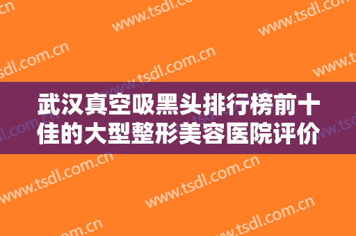 武汉真空吸黑头排行榜前十佳的大型整形美容医院评价怎么样？武汉美之术医疗美容诊所口碑严选