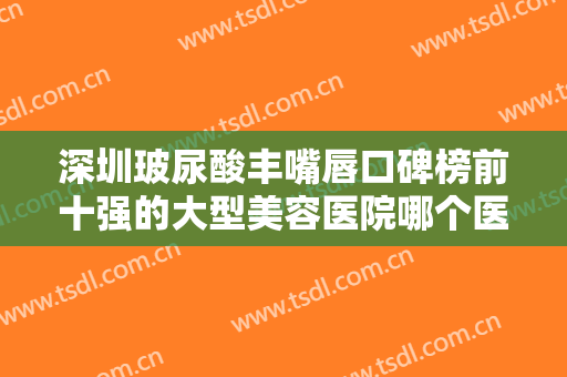 深圳玻尿酸丰嘴唇口碑榜前十强的大型美容医院哪个医院好?深圳梅奥锋范医疗美容门诊部（李信锋鼻整形医院）公立私立都有
