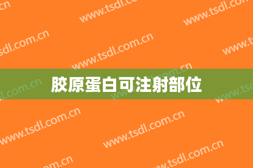胶原蛋白可注射部位