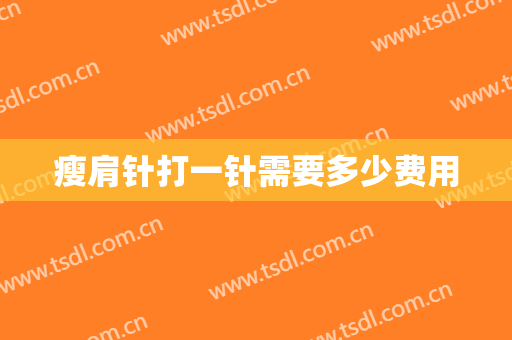 瘦肩针打一针需要多少费用