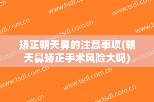 矫正朝天鼻的注意事项(朝天鼻矫正手术风险大吗)