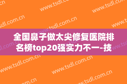 全国鼻子做太尖修复医院排名榜top20强实力不一-技术首屈一指的好
