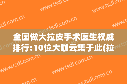 全国做大拉皮手术医生权威排行:10位大咖云集于此(拉皮手术最好医生排名)