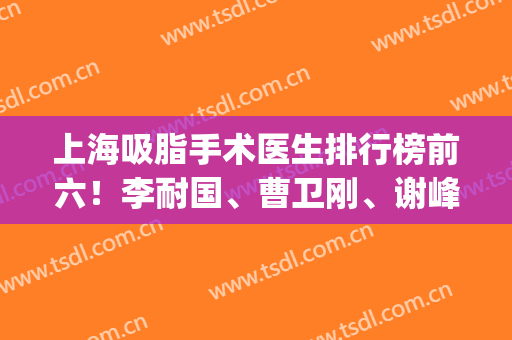 上海吸脂手术医生排行榜前六！李耐国、曹卫刚、谢峰综合测评！含价格(上海抽脂专家)