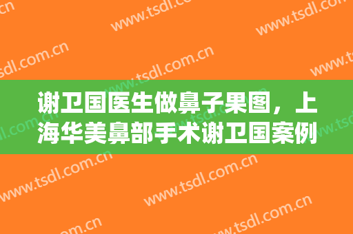 谢卫国医生做鼻子果图，上海华美鼻部手术谢卫国案例怎么样？(华美谢卫国做鼻子图片)