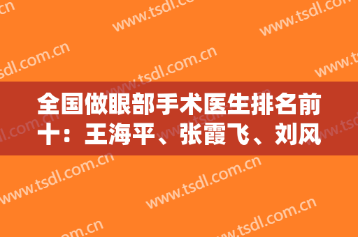 全国做眼部手术医生排名前十：王海平、张霞飞、刘风卓等在内专家价格表统统给你