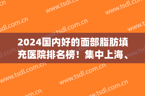 2024国内好的面部脂肪填充医院排名榜！集中上海、北京、广州等地_实力强中强！