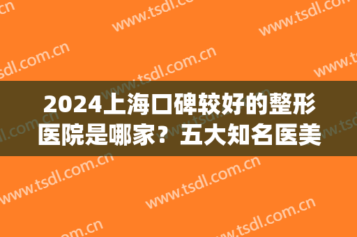 2024上海口碑较好的整形医院是哪家？五大知名医美排行揭晓_含隆鼻价格参考