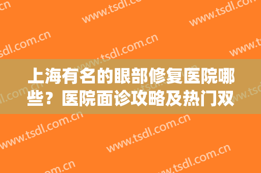 上海有名的眼部修复医院哪些？医院面诊攻略及热门双眼皮医生查询_含杨亚益双眼皮案例