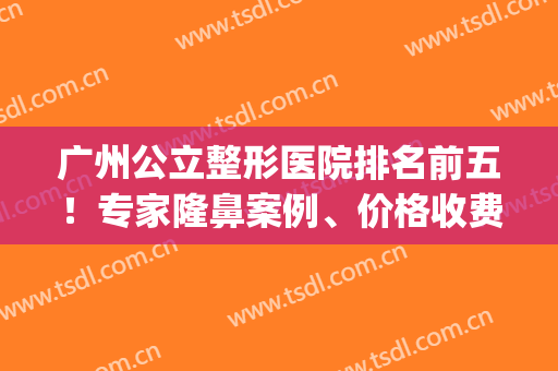 广州公立整形医院排名前五！专家隆鼻案例、价格收费标准一一揭晓！(广州三甲整形医院排名隆鼻)