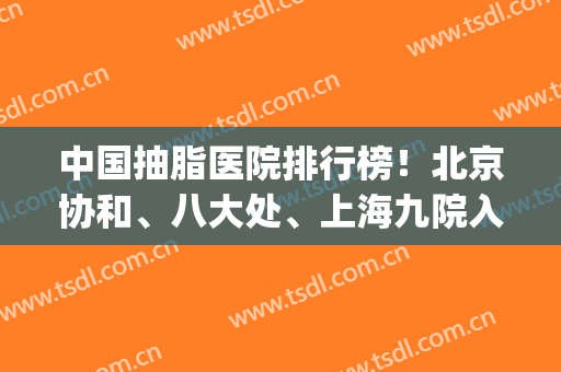 中国抽脂医院排行榜！北京协和、八大处、上海九院入选！公立篇供选择！(上海第九医院抽脂价格)
