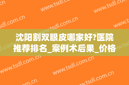 沈阳割双眼皮哪家好?医院推荐排名_案例术后果_价格展示(沈阳割双眼皮整形医院哪家好)