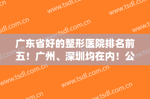 广东省好的整形医院排名前五！广州、深圳均在内！公立私立对比！(广州正规整形医院排名第一的是哪个)