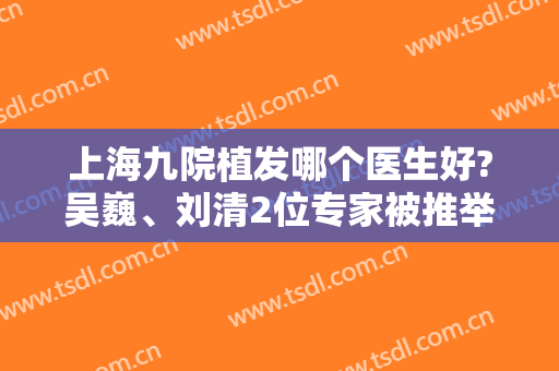上海九院植发哪个医生好?吴巍、刘清2位专家被推举，案例、价格透明一览