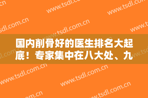 国内削骨好的医生排名大起底！专家集中在八大处、九院、圣嘉新、华美坐诊