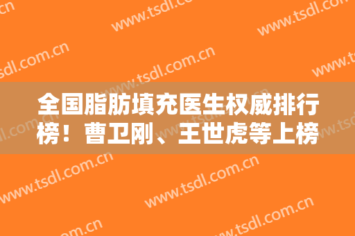 全国脂肪填充医生权威排行榜！曹卫刚、王世虎等上榜！结合案例和价格对比！