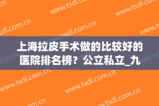 上海拉皮手术做的比较好的医院排名榜？公立私立_九院上榜_案例价格！