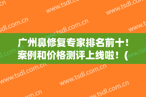广州鼻修复专家排名前十！案例和价格测评上线啦！(广州鼻部整形医生推荐)