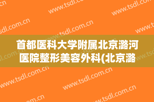 首都医科大学附属北京潞河医院整形美容外科(北京潞河医院整形外科主任)