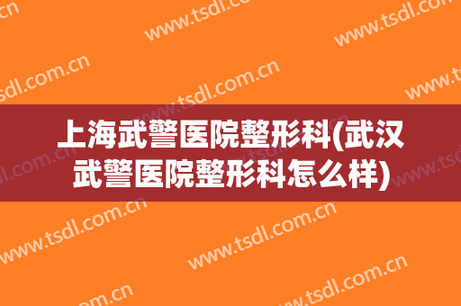 上海武警医院整形科(武汉武警医院整形科怎么样)