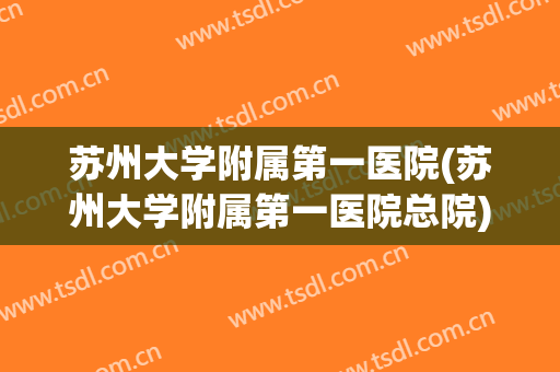 苏州大学附属第一医院(苏州大学附属第一医院总院)