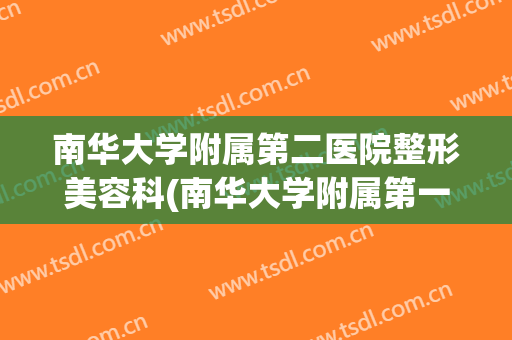 南华大学附属第二医院整形美容科(南华大学附属第一医院整形美容科)