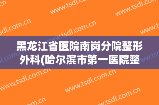 黑龙江省医院南岗分院整形外科(哈尔滨市第一医院整形科)