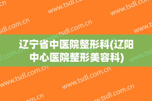 辽宁省中医院整形科(辽阳中心医院整形美容科)