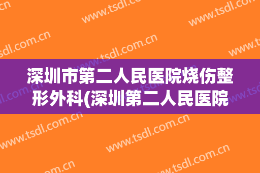 深圳市第二人民医院烧伤整形外科(深圳第二人民医院创伤骨科)