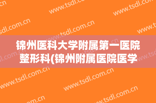 锦州医科大学附属第一医院整形科(锦州附属医院医学美容科)