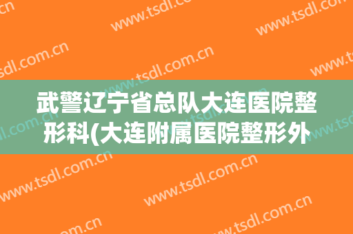 武警辽宁省总队大连医院整形科(大连附属医院整形外科)