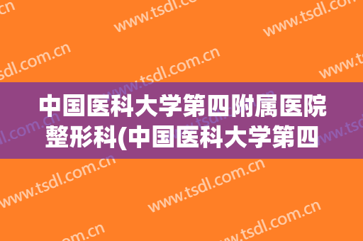 中国医科大学第四附属医院整形科(中国医科大学第四附属医院整形科电话)