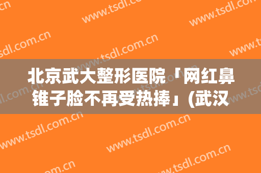 北京武大整形医院「网红鼻锥子脸不再受热捧」(武汉排名前十整形医生)