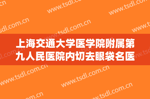 上海交通大学医学院附属第九人民医院内切去眼袋名医推荐_内切去眼袋一般价位是多少钱?