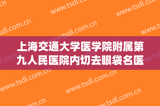 上海交通大学医学院附属第九人民医院内切去眼袋名医推荐_内切去眼袋要多少钱?