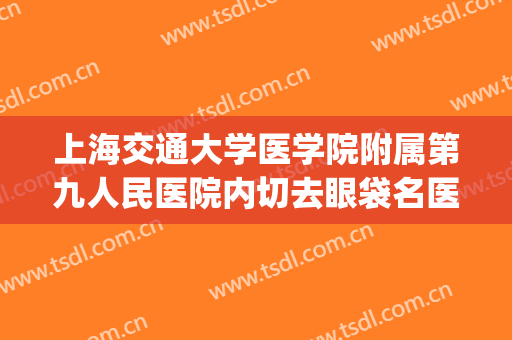 上海交通大学医学院附属第九人民医院内切去眼袋名医推荐_内切去眼袋怎么样?