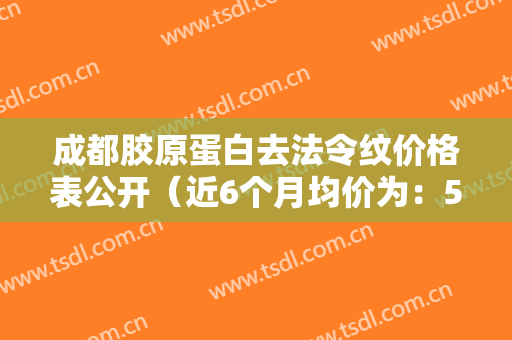 成都胶原蛋白去法令纹价格表公开（近6个月均价为：5033元）